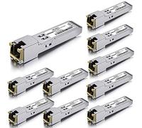 10Gtek 10/100/1000Base-T SFP de cobre, Transceptor Mini-GBIC SFP a RJ45 de negociación automática para Cisco GLC-T/SFP-GE-T, Paquete de 10