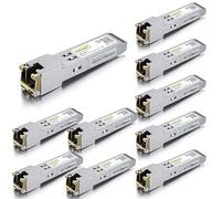 10Gtek [10 Pack Compatible with Ubiquiti 1G SFP RJ45 Module UF-RJ45-1G, 1000Base-T Copper Transceiver, Up to 100 Meters
