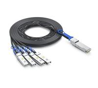 10Gtek 100G QSFP28 a 4X 25G SFP28 Breakout DAC Cable de Cobre Twinax Directo Pasivo para Cisco QSFP-4SFP25G-CU3M, 3 Metros (9.8 pies)