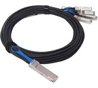 10Gtek 100G QSFP28 to 4X 25G SFP28 Breakout DAC Pasive Direct Attach Copper Twinax Cable for Cisco QSFP-4SFP25G-CU3M, 3 metros