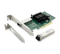 10Gtek 10Gb SFP+ Nic Network Card, Single SFP+ Port, 82599EN Controller, Compare to X520-DA1(E10G42BTDA), Packed with a SFP+ SR moudle (MMF, 850nm,300-m)