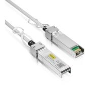 10Gtek [Blanco] Cable SFP+ DAC 10G 2 metros (6,5 ft), Twinax SFP+ cable para Cisco SFP-H10GB-CU2M, Meraki MA-CBL-TA-2M, Ubiquiti UniFi, D-Link, Supermicro, Netgear, Mikrotik, Open Switches