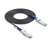 10Gtek Cable DAC 100G QSFP28 - Cable de cobre de conexión directa pasiva Twinax QSFP28 a QSFP28 100GBASE-CR4 para Arista CAB-Q-Q-100G-2M, 2 metros (6.5 pies)