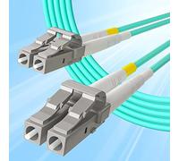 10Gtek Cable de Conexión de Fibra Dúplex OM4 LC a LC 30 m (100 pies), 50/125 UPC Multimodo Polaco LSZH, Aplicación para 10G SFP+, QSFP+, Convertidor de Medios