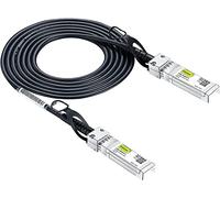 10Gtek Cable SFP+ DAC 10Gbit/s 0.9 Metros, 10GBASE-CU Twinax en cobre pasivo con conexión directa, Compatible con Cisco, Ubiquiti UniFi, TP-Link, Netgear, D-Link, Zyxel, Mikrotik y más