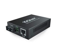 10Gtek® Convertidor de Medio Gigabit Ethernet, con Transceiver SC Multi-Modo 1Gb Integrado, Conector de Fibra Dual SC Multi-Modo, 1310nm, 2km