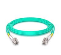 10Gtek Fiber Patch Cable - LC to LC OM3 10Gb/Gigabit Multi-Mode Jumper Duplex 50/125μm LSZH Fiber Optic Cord for SFP Transceiver, Aque, 50-Meter(164.0-ft), 2-Pack