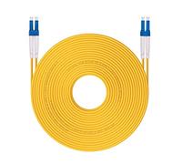 10Gtek Fiber Patch Cable - LC to LC OS2 10Gb/Gigabit Singlemode Jumper Duplex 9/125 LSZH Fiber Optic Cord for SMF SFP Transceiver, Yellow, 7-Meter(23-ft)