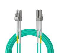 10Gtek OM3 LC a LC Cable de Fibra Óptica 2m- 50/125 Multimodo Dúplex Fiber Patch Cable LSZH para SFP, 10G SFP+, Convertidor de Medios, Longitud: 1m a 50m