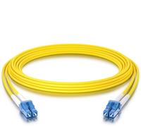 10Gtek OS2 LC a LC Cable de Fibra Óptica 15m- 9/125 Monomodo Dúplex Fiber Patch Cable LSZH para SFP, 10G SFP+, Convertidor de Medios, Longitud: 0.5m a 50m