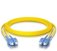 10Gtek OS2 SC a SC Cable de Fibra Óptica 10m- 9/125 Monomodo Dúplex Fiber Patch Cable LSZH para SC Monomodo Convertidor de Medios