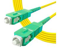 10Gtek OS2 SC/APC a SC/APC Cable de Fibra Óptica 5m- 9/125 Monomodo Simplex Fiber Patch Cable LSZH