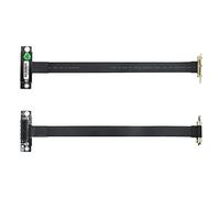 10Gtek [Pack of 2] PCI-e 3.0 Riser Kabel, X1 to X1, M to F, 90° to 90°, PCIe Extender Jumper for Graphics, Cable Length 20cm, P311MF5520