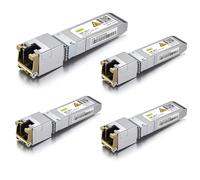 10Gtek 【Pack of 4】 10Gb SFP+ RJ45 Copper Module 30-meter (RTL8261 Chip), 10GBase-T SFP+ Transceiver Compatible for Ubiquiti US-48-500W, Cisco, Netgear, Mikrotik, TP-Link, D-Link and more