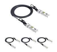 10Gtek 【Paquete de 4 Cable SFP+ DAC 10Gbit/s 0.5 Metros, 10GBASE-CU Twinax en cobre pasivo con conexión directa, Compatible con Cisco, Ubiquiti UniFi, TP-Link, Netgear, D-Link, Zyxel, Mikrotik y más