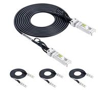 10Gtek 【Paquete de 4】Cable SFP+ DAC 10Gbit/s 3 Metros, AWG30, 10GBASE-CU Twinax en cobre pasivo con conexión directa, Compatible con Cisco, Ubiquiti UniFi, TP-Link, Netgear, D-Link, Zyxel, Mikrotik y más