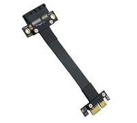 10Gtek PCIe 3.0 Extension Riser Cable, X1 to X1, M to F, 180° to 180°, Cable Length 15cm, P311MF1115