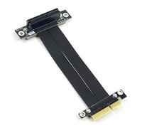 10Gtek PCIe 3.0 Riser Extension Cable, X4 to X4, M to F, Straight to 90°, Cable Length 15cm, P322MF1515