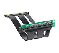 10Gtek PCIe 4.0 Extension Cable, X16 to X16, M to F, 180° to 90°, Cable Length 20cm, for Computer Graphics Cards P444MF1520-B