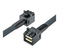 10Gtek SFF-8643 to SFF-8643 12G Internal Mini SAS HD Cable, with Sideband, Compatible with RAID or PCI Express Controller, 100-Ohm, 0.8-m(2.6ft)