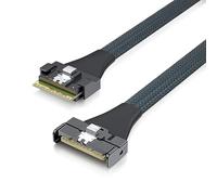 10Gtek SlimSAS SFF-8654 to MCIO SFF-TA-1016 8i Cable, Mini Cool Edge IO, Straight, PCIe4.0, 85-ohm, 0.75-m(2.46ft)