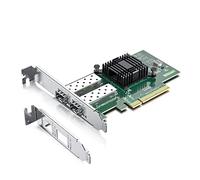 10Gtek Tarjeta de Red PCI-E Nic de 10 GB para Intel X520-DA2, Controlador Intel 82599ES, Puerto SFP+ Dual, Adaptador LAN Ethernet PCI Express, Windows Server/Linux/VMware