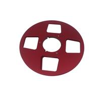 10In Empty Tape Reel 4 Hole Aluminum Empty Disc Opening Reel Audio Takeup Reel for Nab Tape Recorder Accessories Red