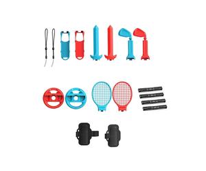 10in1 for 2 Sports Accessories Bundle,Game Kit with Tennis Rackets, Clubs, Swords for 2 Games