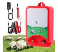 10KM Pastor Electrico,2J Cerca Eléctrica Controlador Impermeable Electrificador Kit de Valla de 10Km Pulso de Alto Voltaje Seguro Cercado Dispositivo Prevención Fauna Salvaje Herramienta Caballo Vacas
