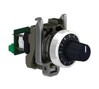 Schneider Electric Potenciómetro XB5AD912R10K – unidad completa con resistor de 10 kOhm