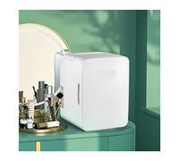 10L 15L Mini Maquillaje Nevera Coche Refrigerador Congelador Refrigerador amp;Calentador for uso doméstico en automóvil Almacenamiento de bebidas cosméticas for el cuidado de la piel(10L White)