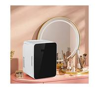 10L 15L Mini Maquillaje Nevera Coche Refrigerador Congelador Refrigerador amp;Calentador for uso doméstico en automóvil Almacenamiento de bebidas cosméticas for el cuidado de la piel(10L Black 1)