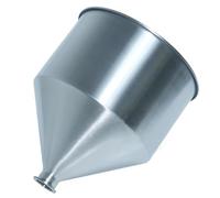 10L/2.2 Galón Máquina De Llenado Tolva, Acero Inoxidable 304 Líquido Pasta Tolva De Llenado Embudo De Servicio Pesado Para Agua Aceite Crema Recipiente De Llenado, Plata, 64mm