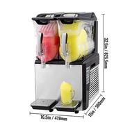 10L 20L 30L Slushie Machine Commercial Ice-Cool Juice Smoothie Slush Maker Dispensador de bebidas congeladas Máquina expendedora for el hogar(20L)