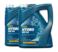 10L 2x 5 Litro Bidón MANNOL Hydro Iso Hlp 46 Central Hidráulico din 51524