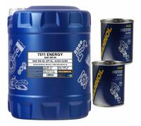 10L MANNOL Aceite Motor Energy 5W-30 API SL/CF Limpieza De Motor