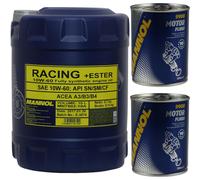 10L MANNOL Aceite Motor SAE 10W-60 RACING+ESTER Limpieza De Motor