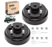 10L0L 2 piezas Golf Cart tambor de freno / buje (eléctrico) para EZGO TXT sustituye a OEM# 19186G1P, color negro