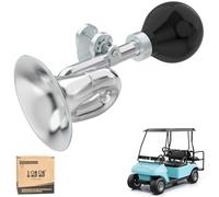 10L0L Bocina de corneta retro para carrito de golf EZGO, bocinas cromadas antiguas para carrito de golf, barcos, bicicletas, motocicletas