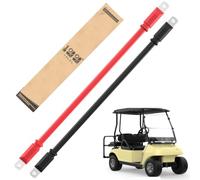 10L0L Cable de batería mejorado para carrito de golf con terminales de anillo para Club Car DS Precedent 1981 en adelante, EZGO TXT RXV, ATV, RV, marino, solar, cobre puro, termorretráctil, resistente