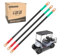10L0L Cable de batería para EZGO RXV 2008-2016 y Club Car Precedent 2004-2008.5 48 V, (25 mm² 16 pulgadas, 3 piezas) núcleo de cobre puro, OEM 602930 607057 102509601 102509701 102500 9801