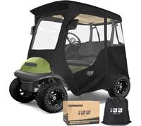 10L0L Carrito de Golf Deluxe para 2 pasajeros Club Car Precedent, 600D Impermeable protección de 4 Lados para Carrito de Golf Mantener Caliente Cubierta de conducción, Techo de hasta 59 Pulgadas de