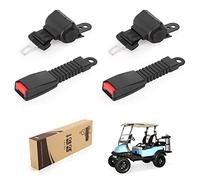 10L0L Cinturones de seguridad para carrito de golf EZGO, Club Car, Yamaha 42 pulgadas, universales, retráctiles, con hebillas, con certificación DOT
