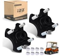 10L0L Conjunto de cubo de eje trasero para carrito de golf, placa de brida para carrito de golf EZGO RXV de gas y eléctrico, paquete de 2 OEM # 604112, 615604, 70968-G03