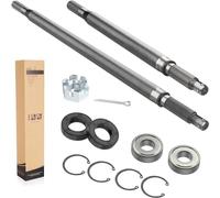 10L0L Eje trasero para carrito de golf con kit de sello de rodamiento, se adapta a EZGO TXT Medalist Electric 1994-2013, reemplaza OEM 20377G11,20377G12,15112G1, lado del conductor y lado del pasajero