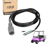 10L0L Enchufe del Cargador del Carro de Golf de 48V para Los Carros Eléctricos Precedent del Club Car DS 1995+, Enchufe del Cargador Redondo de 3 Pines 129 Pulgadas, OEM#101828901/02/03