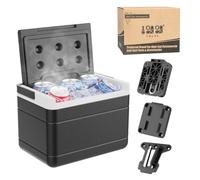 10L0L Enfriador de hielo universal para carrito de golf con kit de soporte de montaje, compatible con Yamaha Club Car y EZGO, carrito de golf portátil de refrigeración 48H 102588101 103886801
