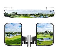10L0L Espejos laterales plegables y retrovisores universales para Yamaha EZGO Club Car, espejos panorámicos extra anchos carrito de golf