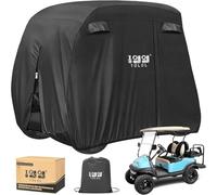 10L0L Funda universal para carrito de golf EZGO, Club Car y Yamaha, impermeable, resistente al sol y duradera, color negro