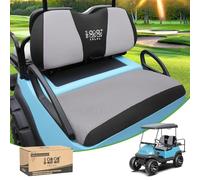 10L0L Fundas de Asiento de Carro de Golf para Club Car Precedent Yamaha, Juego de Fundas de Asiento Delanteras para Todas Las Estaciones, Transpirables, Hechas de Tela de Malla de poliéster - Gris